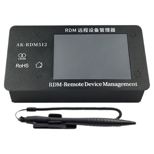 DMX512 RDM Remote Device Manager 4 Inch Touch Screen One Key Stage Light Address Coder XLR RJ45 for Bar Wedding Concert