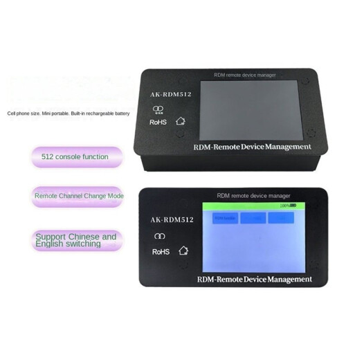 DMX512 RDM Remote Device Manager 4 Inch Touch Screen One Key Stage Light Address Coder XLR RJ45 for Bar Wedding Concert 1
