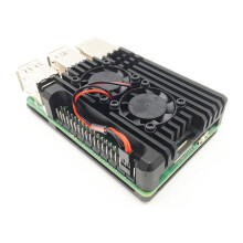 Aluminum Alloy Case Cover Cooling Protective Box with PWM Fan for Raspberry Pi 5 Constant Speed