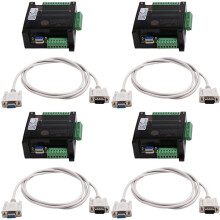 4X FX3U 14MR 6AD 2DA RS485 8 Input 6 Relay Output 6 Analog Input 2 Analog (0-10V) Output PLC Controller Board