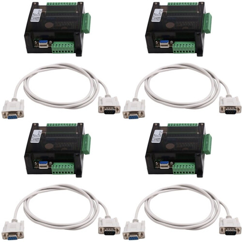 4X FX3U 14MR 6AD 2DA RS485 8 Input 6 Relay Output 6 Analog Input 2 Analog (0-10V) Output PLC Controller Board