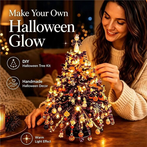 Handmade Bead Weaving Tabletop Tree DIY Kit, Multi-Themed Holiday Decor Set, Stress Relief  Making Gift A