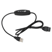 USB 5V to 12V Boost Fan Cable USB to 4 Pin Fan Power Cable 3 Gears Adjustable Speeds USB to 12V Chassis Fan Cable