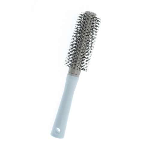 Round Vent Hair Brush Plastic Blue 1 Pc