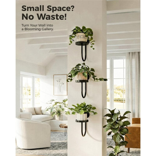 1set Wall-Mounted Flower Pot Stand, Made of Thickened, High-Strength, Rust-Resistant Material, Saves Space 3pack