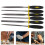 Wood File Tool Rasp Set 6 Pieces Black Steel 5