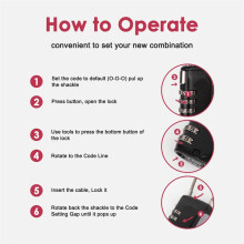 Locks for Luggage,Locks 4 Digit Padlock for School Gym Sports Locker Combination Lock Security Padlock Travel Lock