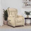 VidaXL vidaXL Massagesessel Elektrisch Creme Stoff 1