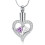 Heart-Shaped Birthstone Cremation Urn Necklace 1