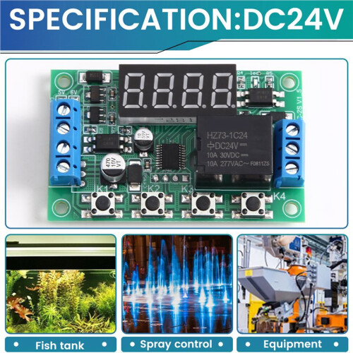 5V 12V 24V Delay  Relay Control  Module Timing Cycle Power-Off Signal Triggers Embedded Direct AC B 2