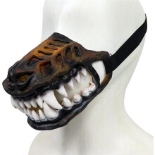 Halloween Hond Muilmasker, 11.81 Inch, Eng Hond Muilmasker, Grappig Eng Hond Muilmasker met Tanden Halloween Kostuum, 1PC
