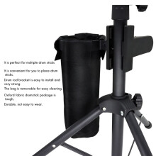 2X Drum Stick Holder Drumstick Bag Drumstick Container Bag Clamp Clip Stick Holder for Cymbal/Drum/Music Stand