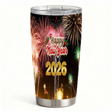 Fireworks Travel Coffee Mug Stainless Steel Insulated