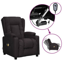 vidaXL Massagesessel Elektrisch Schwarz Kunstleder