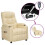 VidaXL vidaXL Massagesessel Elektrisch Creme Stoff 1