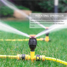 Automatic 360 Degree Rotation Lawn Sprinklers for Yard, Large Area Coverage, Lawn & Garden Essential (15PC)