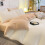 Washed Cotton Bedding Set Gray Orange Blue 4-Piece 5