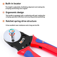 For Deutsch Crimp Tool 12/16/20 Connector Tool 4 Way Indent 8 Impression Type Closed Crimper Pin Crimping Tool A