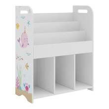 Estante de design atemporal para sala, quarto, móvel de armazenamento infantil 75 x 62 x 29 cm