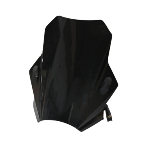 Motorcycle Windscreen Replacement Universal 22 25 28mm Black 1