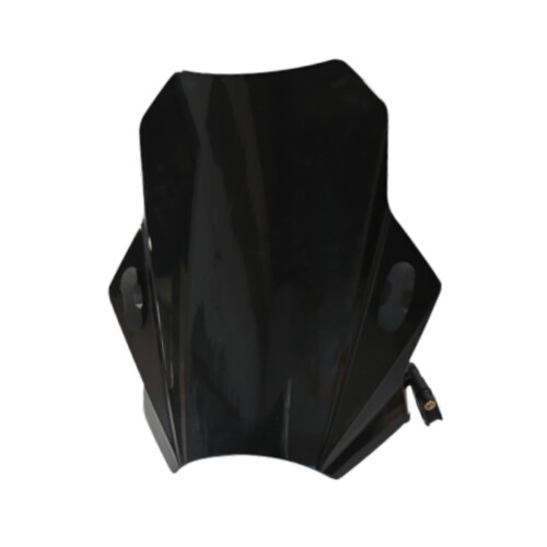 Motorcycle Windscreen Replacement Universal 22 25 28mm Black 2