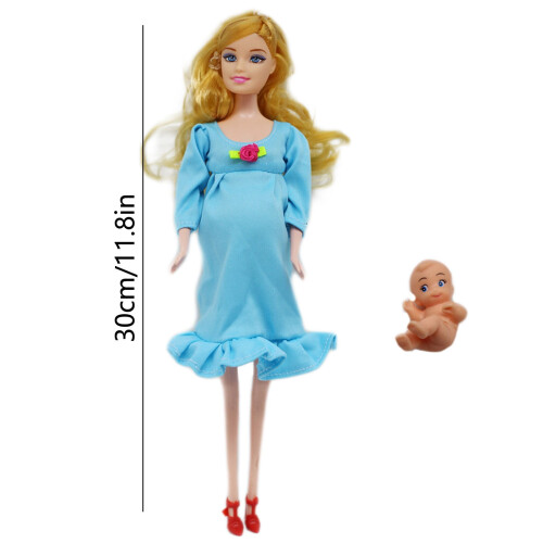 Interactive Pregnant Mommy Doll Set 30cm with Removable 1