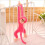 Watermelon Red Monkey Plush Toy 70cm Soft Educational Doll 4