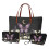 Butterfly Daisy Moon PU Leather Handbag Set with Waterproof 1