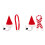 Christmas Pet Hat Scarf Set 4/2/1 Pieces 1