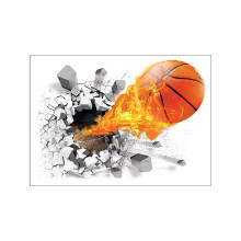 3D Football and Rugby Wall Decal for Boys' Room