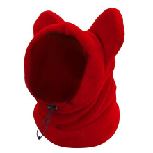 Dog Snood Winter Hood with Ear Protection Fleece Neck