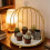 Wrought Iron Gold Birdcage Stand 10x8in 3