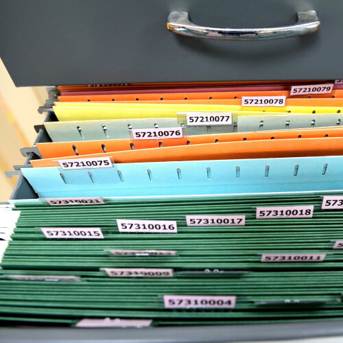 Hanging File Folder Tabs with Labels Plastic Insertable Tabs 2