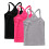 Girls Sleeveless Racerback Tank Top Pack 3 5