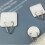 Wall Plate Hangers Vertical Holders for Pictures White 3 3