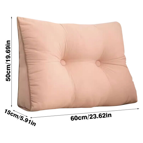 PRYESS Ergonomic Triangular Pillow with Detachable Cover 2