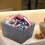 Foldable Laundry Basket Woven Canvas 50x39x39cm 4