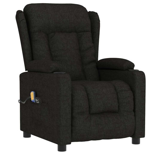 VidaXL vidaXL Massagesessel Elektrisch Schwarz Stoff 2