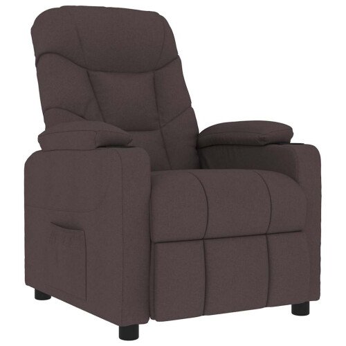 VidaXL vidaXL Massagesessel Dunkelbraun Stoff 1