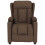 VidaXL vidaXL Massagesessel Braun Stoff 3