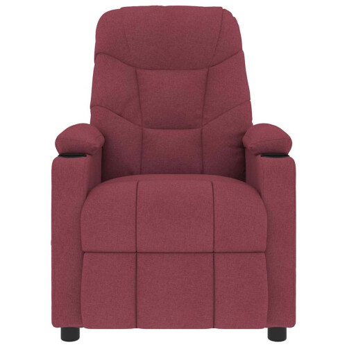 VidaXL vidaXL Massagesessel Weinrot Stoff 2