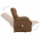 VidaXL vidaXL Massagesessel mit Aufstehhilfe Braun Stoff 5