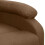 VidaXL vidaXL Massagesessel mit Aufstehhilfe Braun Stoff 6
