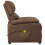 VidaXL vidaXL Massagesessel Braun Stoff 4