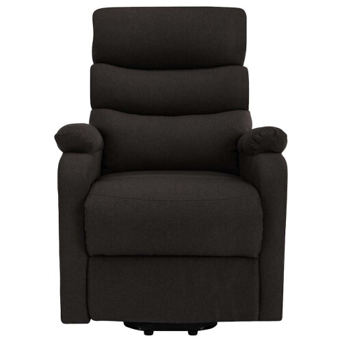 VidaXL vidaXL Massagesessel mit Aufstehhilfe Dunkelbraun Stoff 2