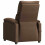 VidaXL vidaXL Massagesessel Braun Stoff 5