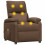 VidaXL vidaXL Massagesessel Braun Stoff 6