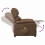 VidaXL vidaXL Massagesessel Braun Stoff 7