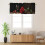 Red Rose Wine Kitchen Curtain Valance 54 x 18 in 1 Panel 2