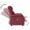 VidaXL vidaXL Ohrensessel mit Massagefunktion Weinrot Stoff 7